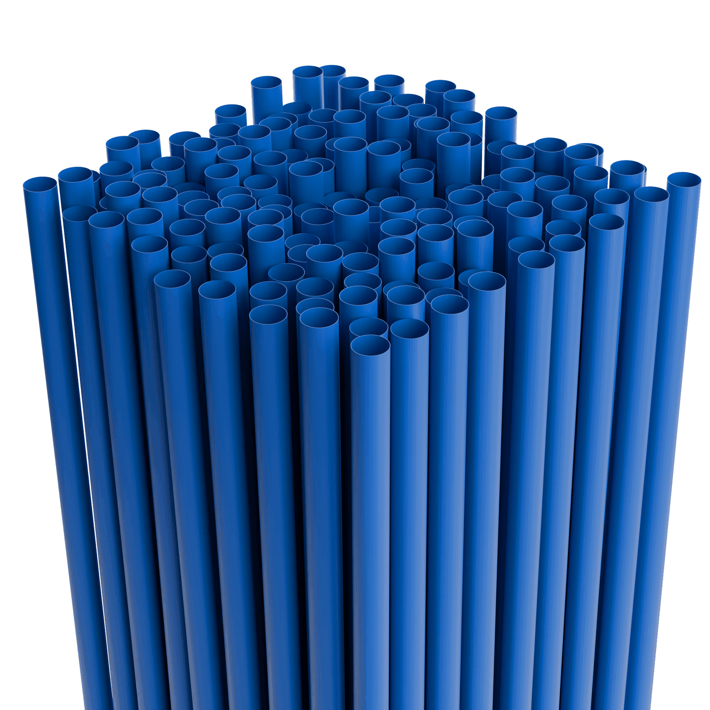 Blue Paper Wrapped Classic Jumbo Straws 7.75 inch plastic drinking straws for beverages