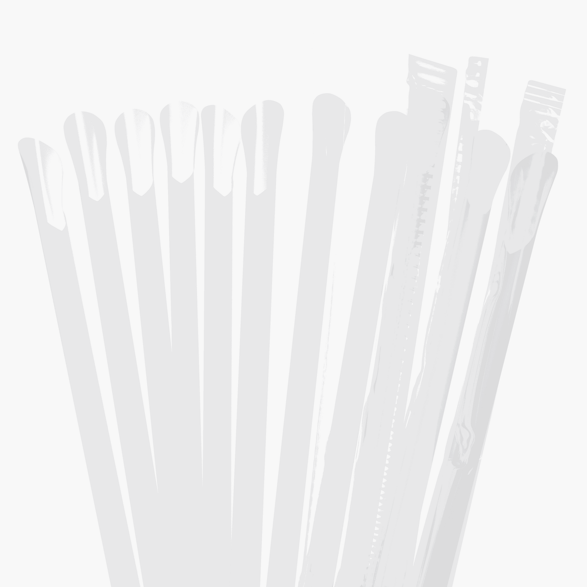 Clear scoop straws with wide 0.5 inch diameter and spoon end for frozen drinks, 10 inch length, bulk pack of 1000