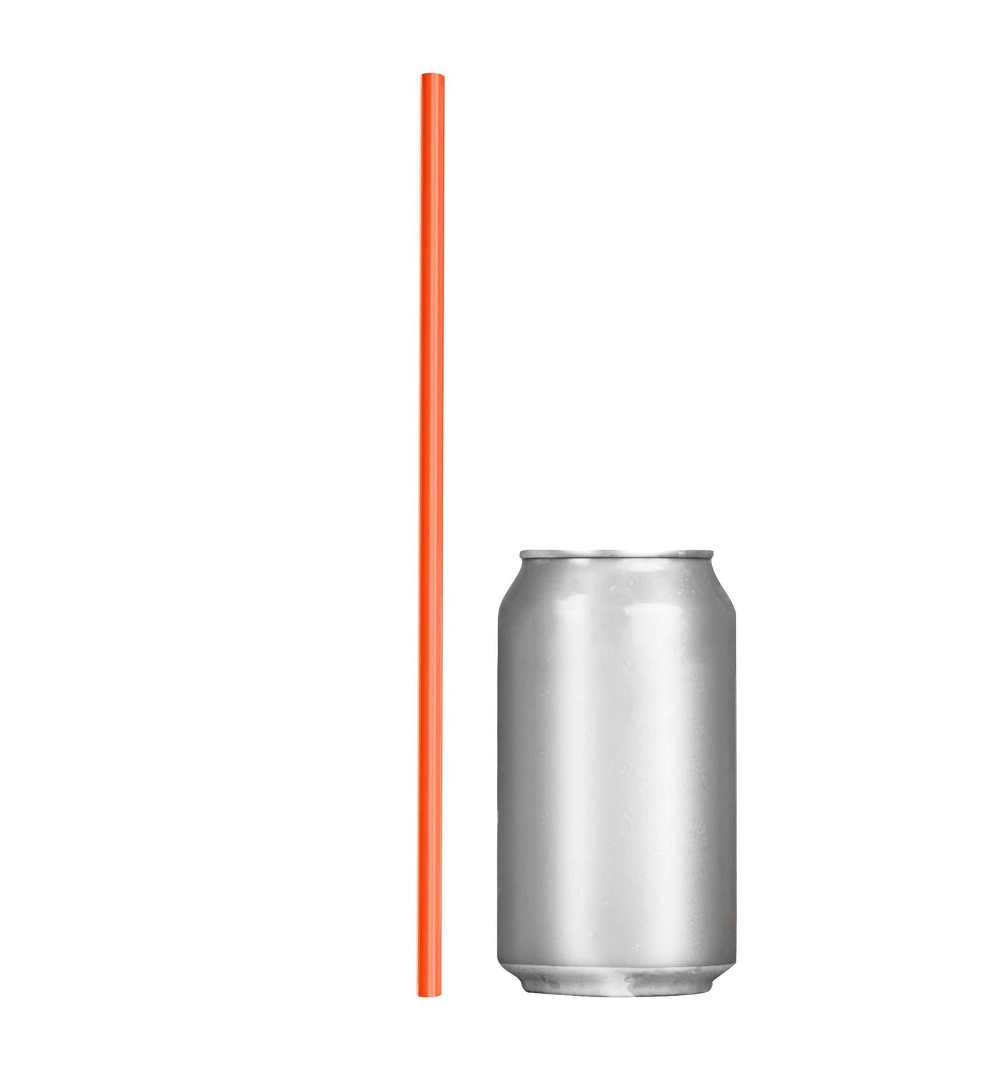 Case - 2000 Paper Wrapped To-Go Restaurant Straws, food service straw supplies Case of 2000 paper wrapped to-go restaurant straws next to a soda can for size comparison