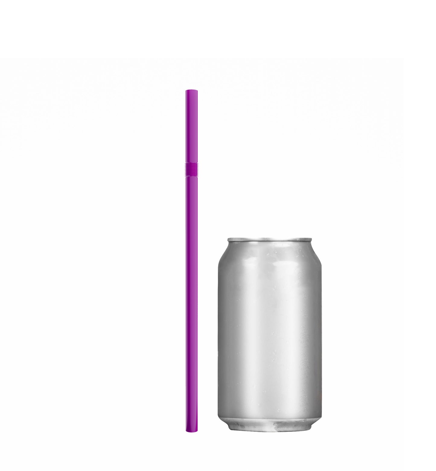 7.75" by 0.23" Solid Color Plastic Flexible Straws (10,000 Straws (40 inner bags of 250))