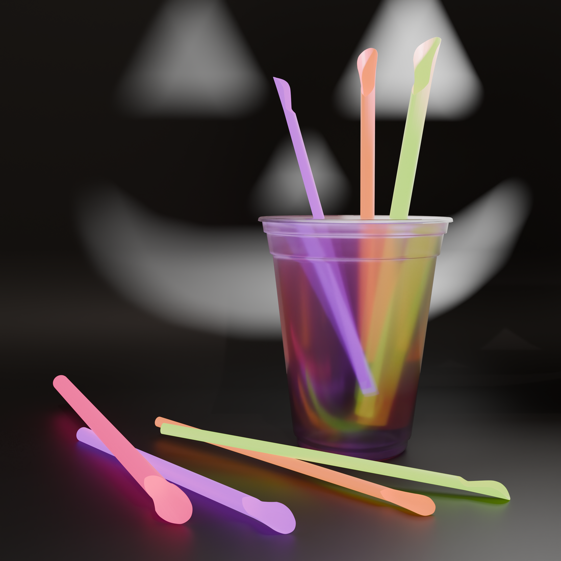 ⚡ Glow-in-the-Dark Straws aka Lightning Sips?