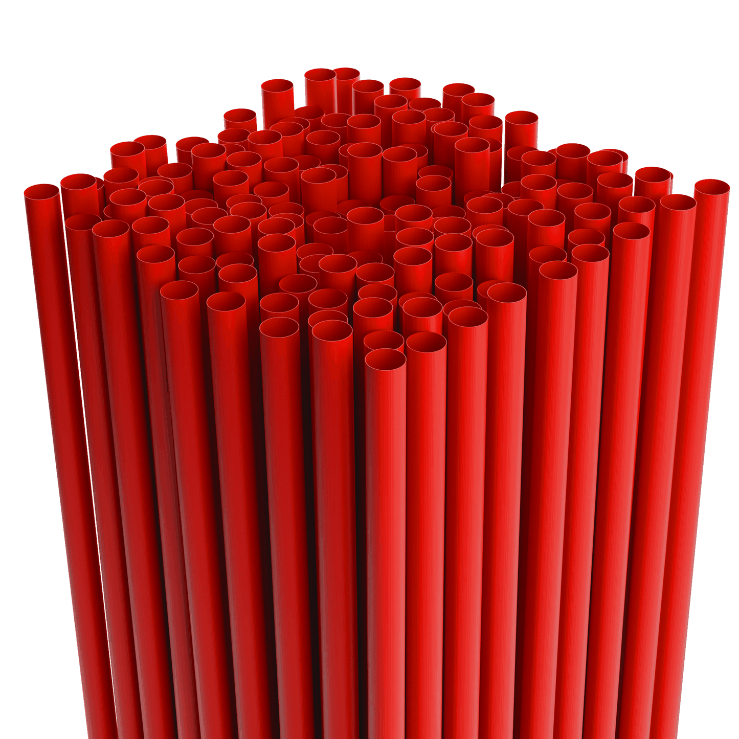 Red Paper Wrapped Classic Jumbo Straws 7.75 inch hygienic cocktail straws