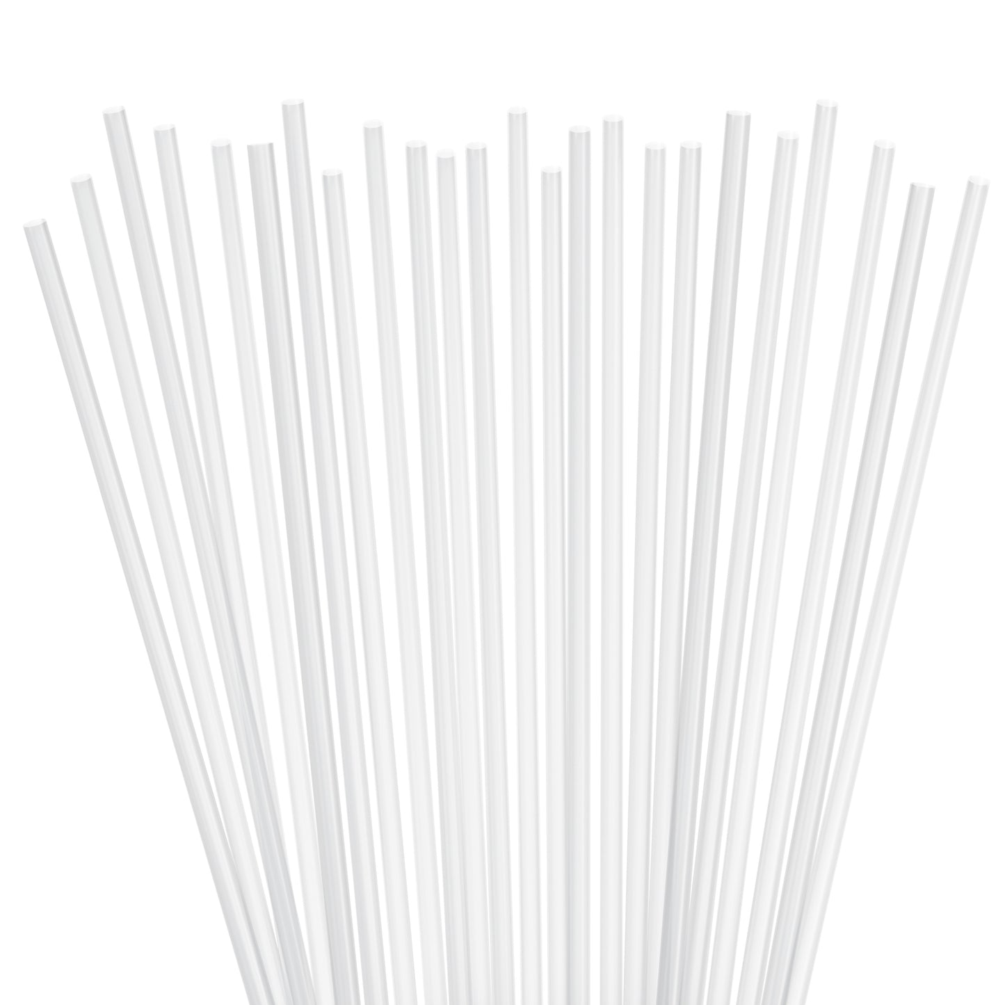 1 Case - 2,000 (4 x 500) Collins Straws - 7.87" x 0.15" - Color: Clear