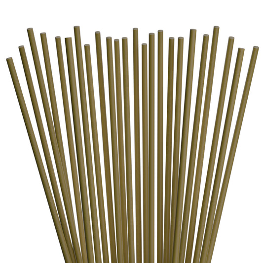 1 Case - 2,000 (4 x 500) Collins Straws - 7.87" x 0.15" - Color: Gold