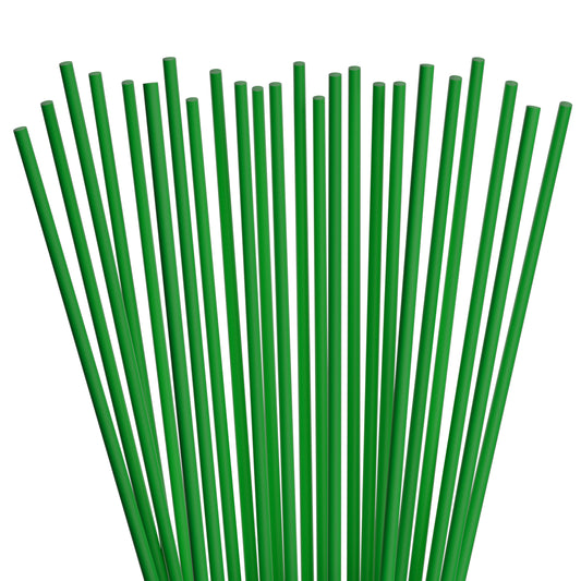 1 Case - 2,000 (4 x 500) Collins Straws - 7.87" x 0.15" - Color: Green