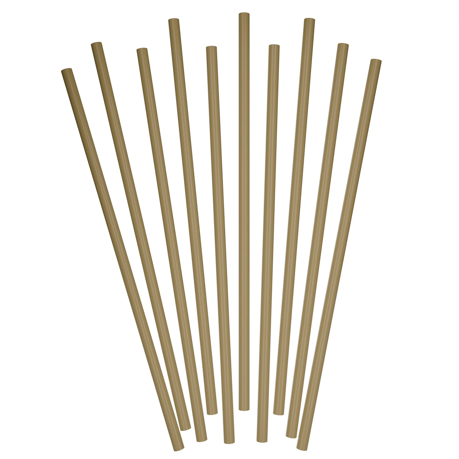 Gold 32 oz tumbler to-go straws 10 inch unwrapped fast food size