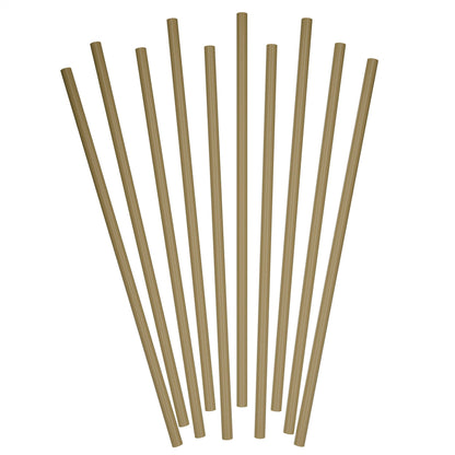 Gold 32 oz tumbler to-go straws 10 inch unwrapped fast food size