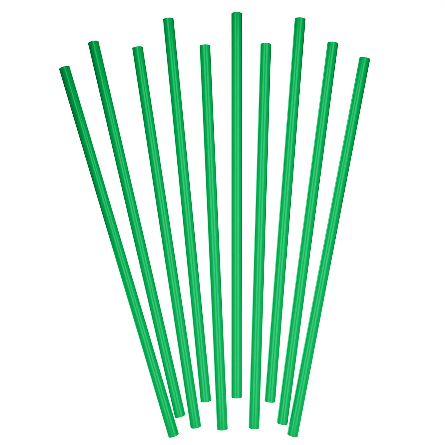 Green 32 oz tumbler to-go straws 10 inch unwrapped disposable straws for large drink cups