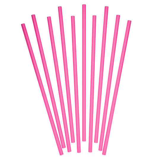 1 Case - 2,000 (8 x 250) Tumbler To-Go Straws - 10" x 0.28" - Color: Pink