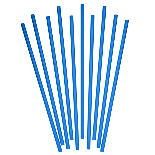 1 Case - 2,000 (8 x 250) 32 oz Tumbler To-Go Straws - 10" x 0.28" - Color: Blue