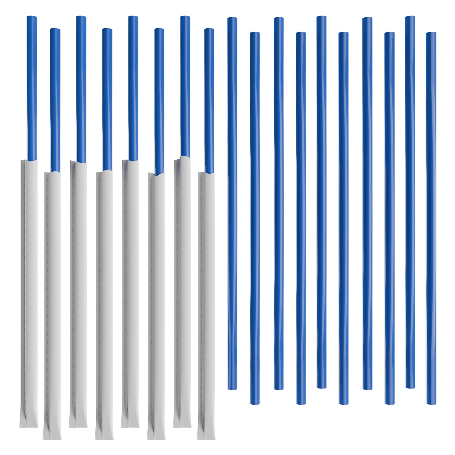 Paper Wrapped Tall Wide Tumbler Straws (10.00" x 0.28") (5,000, 20 bags of 250)