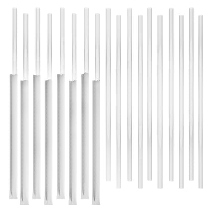 Paper Wrapped Tall Wide Tumbler Straws (10.00" x 0.28") (5,000, 20 bags of 250)