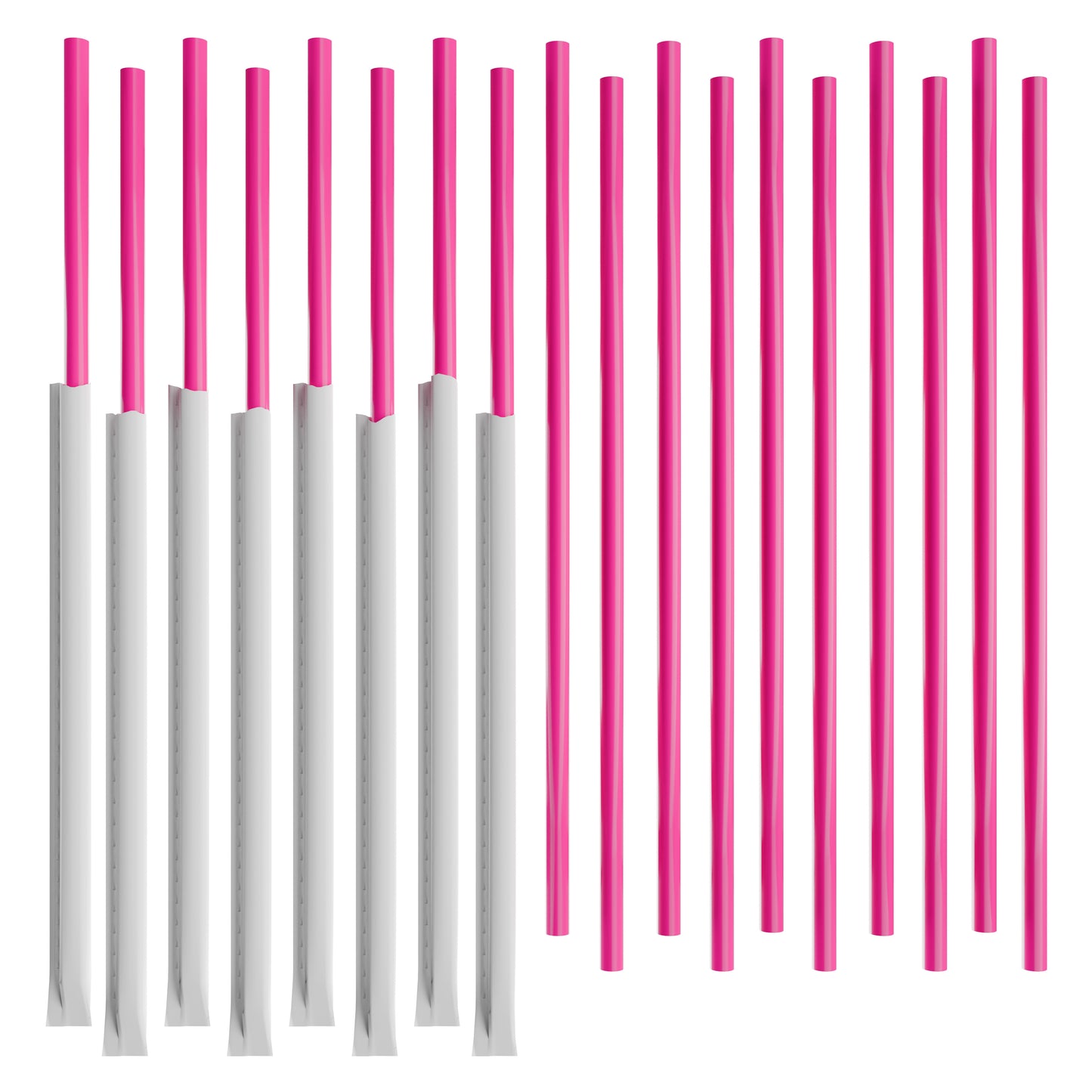 Paper Wrapped Tall Wide Tumbler Straws (10.00" x 0.28") (5,000, 20 bags of 250)