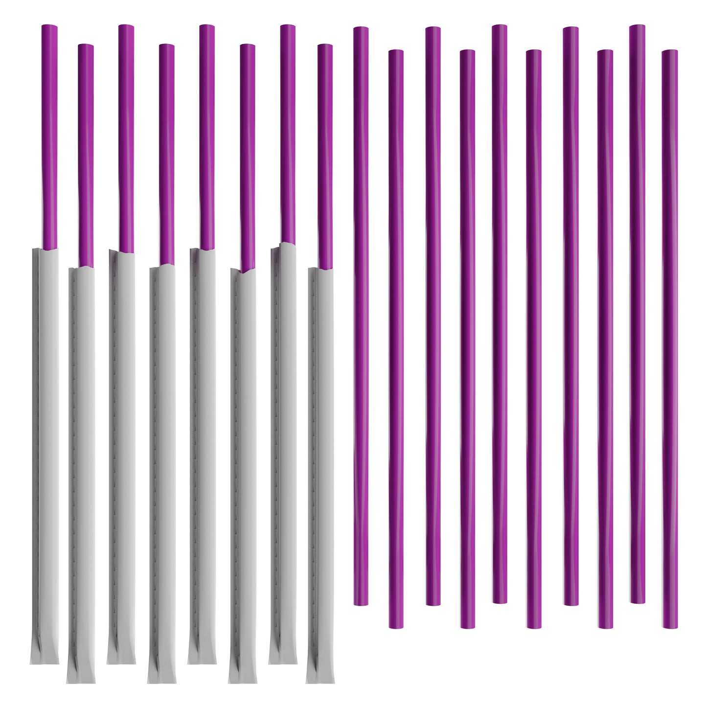 Paper Wrapped Tall Wide Tumbler Straws (10.00" x 0.28") (5,000, 20 bags of 250)