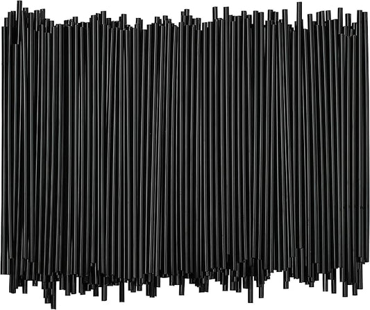 1 Case - 10,000 (10 x 1,000) Stirrer Straws - 5" x 0.15" - Color: Black