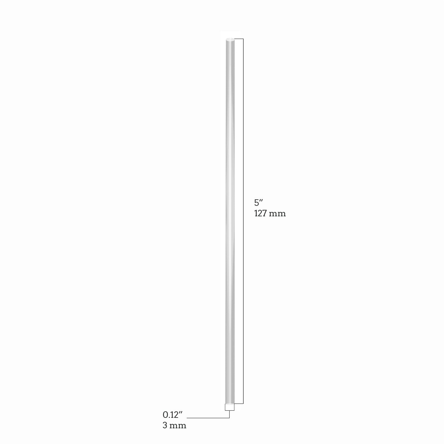 10,000 Clear Stirrer Straws – 5" x 0.15" | Bulk for Coffee Shops & Bars