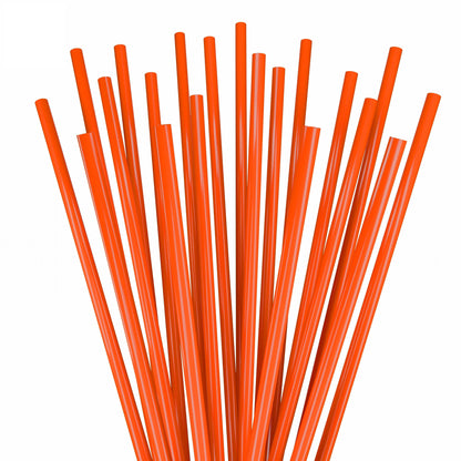 Unwrapped Stirrer Straws - 5" x 0.15" - (Select a Color)
 Orange film wrapped stirrer straws 5 inch for beverages and cocktails