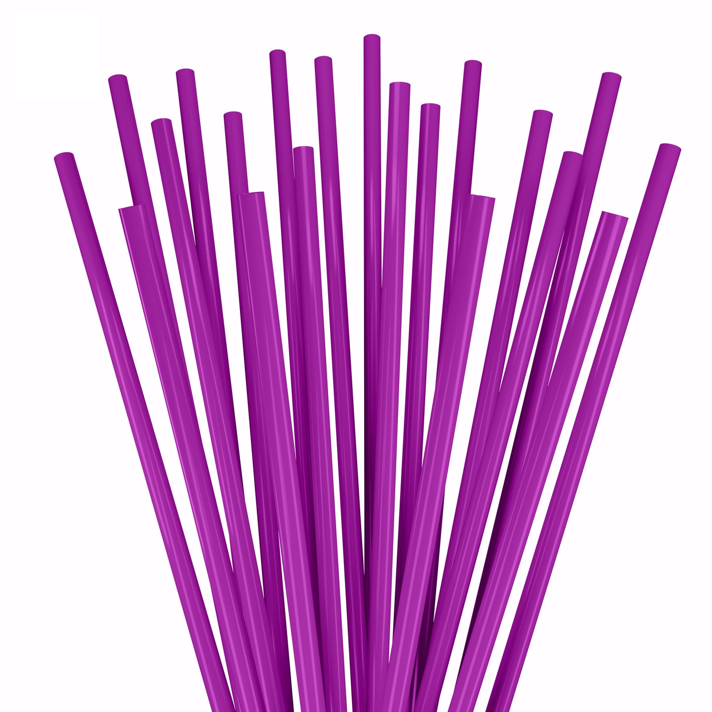 1 Case - 10,000 (10 x 1,000) Stirrer Straws - 5" x 0.15" - Color: Purple