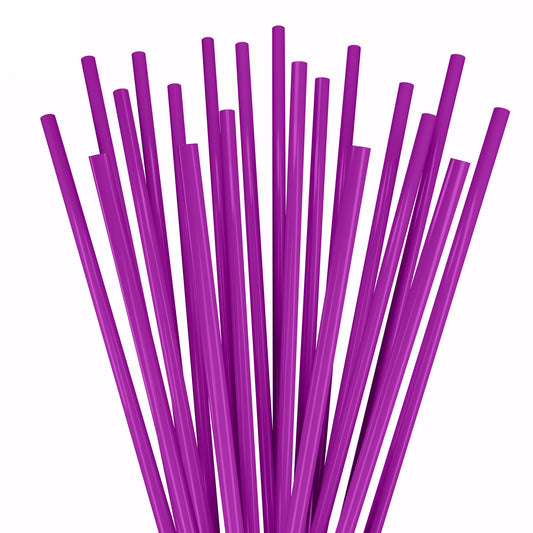 1 Case - 10,000 (10 x 1,000) Stirrer Straws - 5" x 0.15" - Color: Purple