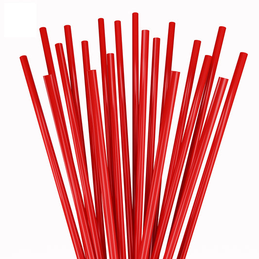 1 Case - 10,000 (10 x 1,000) Stirrer Straws - 5" x 0.15" - Color: Red