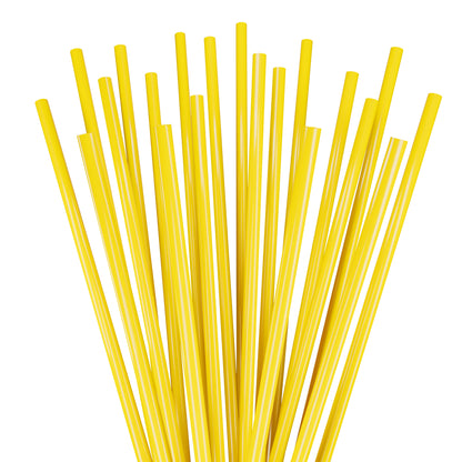 1 Case - 10,000 (10 x 1,000) Stirrer Straws - 5" x 0.15" - Color: Yellow