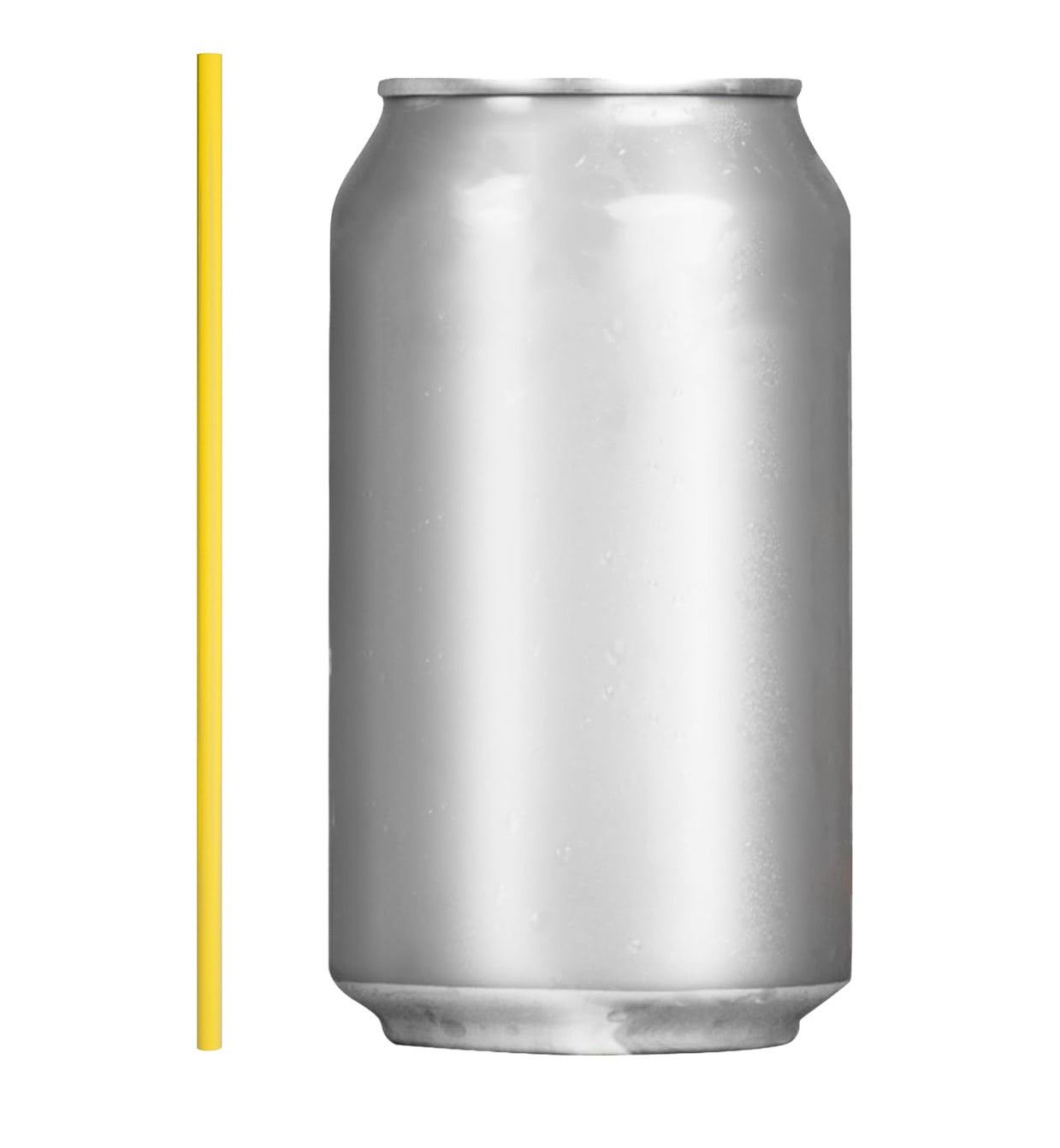 1 Case - 10,000 (10 x 1,000) Stirrer Straws - 5" x 0.15" - Color: Yellow
